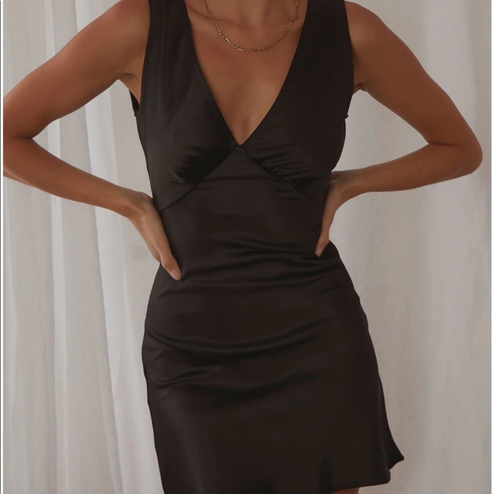 Peppermayo Audrey Vintage Slip Dress - Black